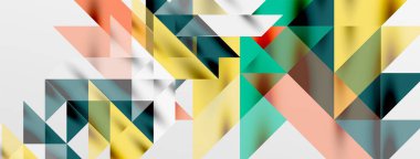 Teknik üstüste binen üçgen elementleri geometrik grafik desen biçimlendirir