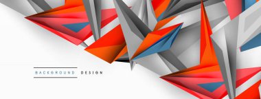 Minimum geometrik soyut arkaplan. Düşük poliamik dinamik üçgen tasarımı. Duvar kağıdı, afiş, arkaplan veya iniş için moda tekno iş şablonu