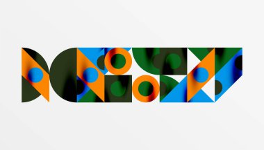 Renkli üçgenler kare geometrik tasarımı daire içine alır. Duvar kağıdı, afiş, arkaplan, kart, kitap illüstrasyonu, iniş sayfası için soyut arkaplan