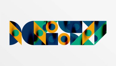 Renkli üçgenler kare geometrik tasarımı daire içine alır. Duvar kağıdı, afiş, arkaplan, kart, kitap illüstrasyonu, iniş sayfası için soyut arkaplan