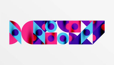 Renkli üçgenler kare geometrik tasarımı daire içine alır. Duvar kağıdı, afiş, arkaplan, kart, kitap illüstrasyonu, iniş sayfası için soyut arkaplan