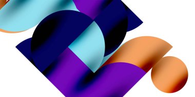 Gölge etkisi parlak daireler ve yuvarlak üçgenler geometrik modern sanat. Duvar Kağıdı, Sancak, Arkaplan, Kart, Kitap İllüstrasyonu, İniş Sayfası