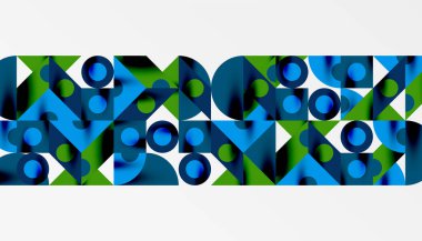 Renkli üçgenler kare geometrik tasarımı daire içine alır. Duvar kağıdı, afiş, arkaplan, kart, kitap illüstrasyonu, iniş sayfası için soyut arkaplan