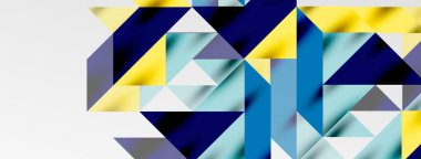 Teknik üstüste binen üçgen elementleri geometrik grafik desen biçimlendirir