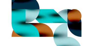 Gölge etkisi parlak daireler ve yuvarlak üçgenler geometrik modern sanat. Duvar Kağıdı, Sancak, Arkaplan, Kart, Kitap İllüstrasyonu, İniş Sayfası
