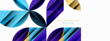 Çemberler ve yuvarlak şekiller geometrik minimum arkaplan