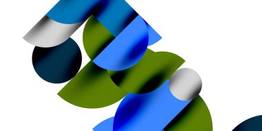 Gölge etkisi parlak daireler ve yuvarlak üçgenler geometrik modern sanat. Duvar Kağıdı, Sancak, Arkaplan, Kart, Kitap İllüstrasyonu, İniş Sayfası