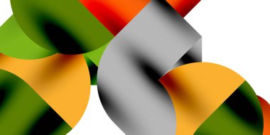 Teknik, dairesel şekilleri, geometrik sanatı en aza indirir. Vektör modern çemberler