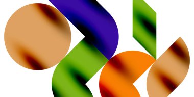 Gölge etkisi parlak daireler ve yuvarlak üçgenler geometrik modern sanat. Duvar Kağıdı, Sancak, Arkaplan, Kart, Kitap İllüstrasyonu, İniş Sayfası