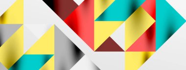 Teknik üstüste binen üçgen elementleri geometrik grafik desen biçimlendirir