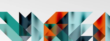 Teknik üstüste binen üçgen elementleri geometrik grafik desen biçimlendirir