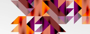 Teknik üstüste binen üçgen elementleri geometrik grafik desen biçimlendirir