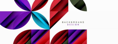 Çemberler ve yuvarlak şekiller geometrik minimum arkaplan