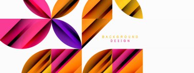 Çemberler ve yuvarlak şekiller geometrik minimum arkaplan