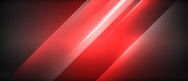 Neon dinamik köşegen ışık ışınları arka planı. Duvar kağıdı, bayrak, sunum, arkaplan için tekno dijital geometrik konsept tasarımı