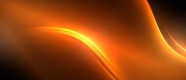 Neon parlayan daire ışınları, karanlıkta ışık saçan yuvarlak çizgiler, gezegen tarzı neon dalga çizgileri. Duvar kağıdı, afiş, arkaplan için enerji yüklü elektrik konsept tasarımı