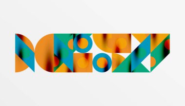 Renkli üçgenler kare geometrik tasarımı daire içine alır. Duvar kağıdı, afiş, arkaplan, kart, kitap illüstrasyonu, iniş sayfası için soyut arkaplan