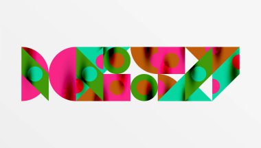 Renkli üçgenler kare geometrik tasarımı daire içine alır. Duvar kağıdı, afiş, arkaplan, kart, kitap illüstrasyonu, iniş sayfası için soyut arkaplan