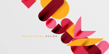 Daireler, yarı daireler, kareler ve yuvarlak şekiller mozaik tekno sanat eserleri. Duvar Kağıdı, Sancak, Arkaplan, Kart, Kitap İllüstrasyonu, İniş Sayfası