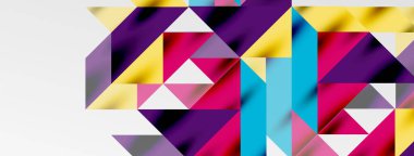 Teknik üstüste binen üçgen elementleri geometrik grafik desen biçimlendirir