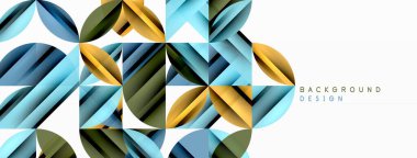 Çemberler ve yuvarlak şekiller geometrik minimum arkaplan