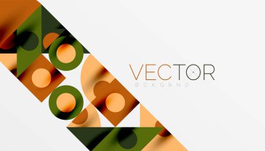 Renkli üçgenler kare geometrik tasarımı daire içine alır. Duvar kağıdı, afiş, arkaplan, kart, kitap illüstrasyonu, iniş sayfası için soyut arkaplan