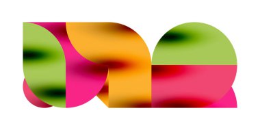 Gölge etkisi parlak daireler ve yuvarlak üçgenler geometrik modern sanat. Duvar Kağıdı, Sancak, Arkaplan, Kart, Kitap İllüstrasyonu, İniş Sayfası