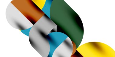 Gölge etkisi parlak daireler ve yuvarlak üçgenler geometrik modern sanat. Duvar Kağıdı, Sancak, Arkaplan, Kart, Kitap İllüstrasyonu, İniş Sayfası