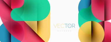 Minimum yuvarlak şekilli geometrik soyut arkaplan. Çember tasarımı. Duvar kağıdı, afiş, arkaplan veya iniş için moda tekno iş şablonu