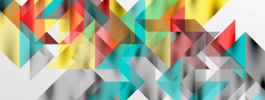 Teknik üstüste binen üçgen elementleri geometrik grafik desen biçimlendirir