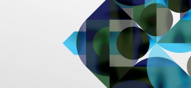 Daireler ve gölgeler. Renkli yuvarlak elementler, üçgenler, yarı daireler ve diğer şekiller. Duvar Kağıdı, Sancak, Arkaplan, Kart, Kitap İllüstrasyonu, İniş Sayfası