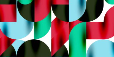 Gölge etkisi parlak daireler ve yuvarlak üçgenler geometrik modern sanat. Duvar Kağıdı, Sancak, Arkaplan, Kart, Kitap İllüstrasyonu, İniş Sayfası