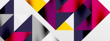 Teknik üstüste binen üçgen elementleri geometrik grafik desen biçimlendirir