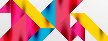 Teknik üstüste binen üçgen elementleri geometrik grafik desen biçimlendirir