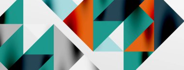 Teknik üstüste binen üçgen elementleri geometrik grafik desen biçimlendirir