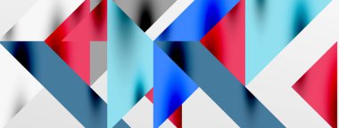 Teknik üstüste binen üçgen elementleri geometrik grafik desen biçimlendirir