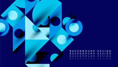 Renkli üçgenler kare geometrik tasarımı daire içine alır. Duvar kağıdı, afiş, arkaplan, kart, kitap illüstrasyonu, iniş sayfası için soyut arkaplan