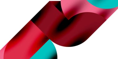 Teknik, dairesel şekilleri, geometrik sanatı en aza indirir. Vektör modern çemberler