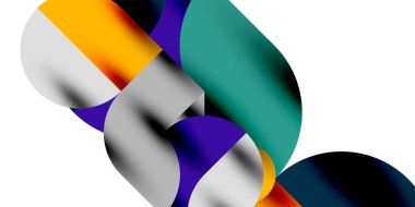 Gölge etkisi parlak daireler ve yuvarlak üçgenler geometrik modern sanat. Duvar Kağıdı, Sancak, Arkaplan, Kart, Kitap İllüstrasyonu, İniş Sayfası