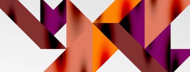 Teknik üstüste binen üçgen elementleri geometrik grafik desen biçimlendirir