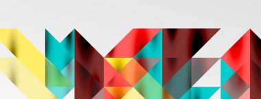 Teknik üstüste binen üçgen elementleri geometrik grafik desen biçimlendirir