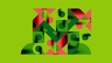 Renkli üçgenler kare geometrik tasarımı daire içine alır. Duvar kağıdı, afiş, arkaplan, kart, kitap illüstrasyonu, iniş sayfası için soyut arkaplan