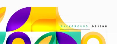 Çember ve taç yaprakları. Duvar kağıdı, Sancak, Arkaplan, Kart, Kitap İllüstrasyonu, İniş Sayfası için Geometrik güzel soyut şablon