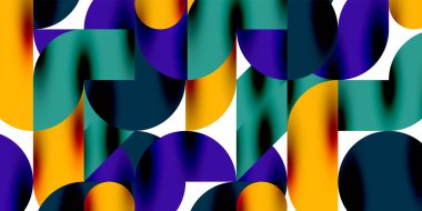 Gölge etkisi parlak daireler ve yuvarlak üçgenler geometrik modern sanat. Duvar Kağıdı, Sancak, Arkaplan, Kart, Kitap İllüstrasyonu, İniş Sayfası