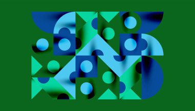 Renkli üçgenler kare geometrik tasarımı daire içine alır. Duvar kağıdı, afiş, arkaplan, kart, kitap illüstrasyonu, iniş sayfası için soyut arkaplan