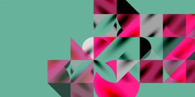 Üçgenler, yuvarlak üçgenler ve tekno sanatın daireleri. Duvar Kağıdı, Sancak, Arkaplan, Kart, Kitap İllüstrasyonu, İniş Sayfası