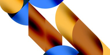 Teknik, dairesel şekilleri, geometrik sanatı en aza indirir. Vektör modern çemberler