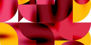 Gölge etkisi parlak daireler ve yuvarlak üçgenler geometrik modern sanat. Duvar Kağıdı, Sancak, Arkaplan, Kart, Kitap İllüstrasyonu, İniş Sayfası