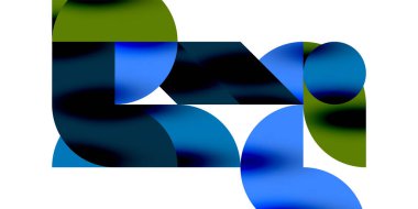 Gölge etkisi parlak daireler ve yuvarlak üçgenler geometrik modern sanat. Duvar Kağıdı, Sancak, Arkaplan, Kart, Kitap İllüstrasyonu, İniş Sayfası