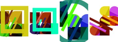 Duvar kağıdı, kartvizit, kapak, poster, afiş, broşür, başlık, web sitesi için Geometrik kompozisyon özeti poster